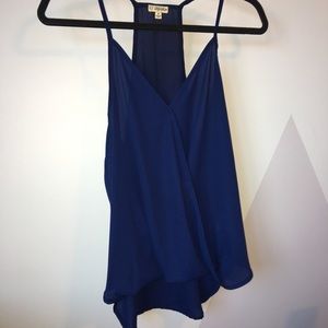 Lily White Dark Blue Tank Top